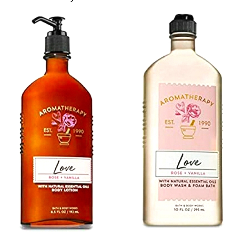 🌹ROSE VANILLA "LOVE" BODY WASH AND BODY LOTION